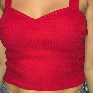 Sweetheart neck line crop top!